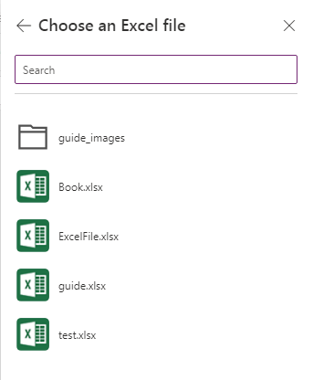 Connect PowerApps with Excel file
