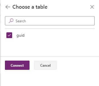 Connect PowerApps with Excel table