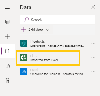 Add static data to your app