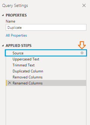 edit query in Power Query in Power BI