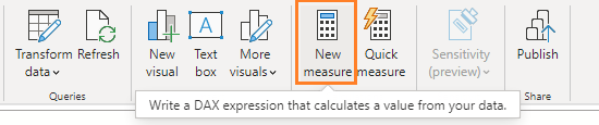 use the related function in the measure in Power BI