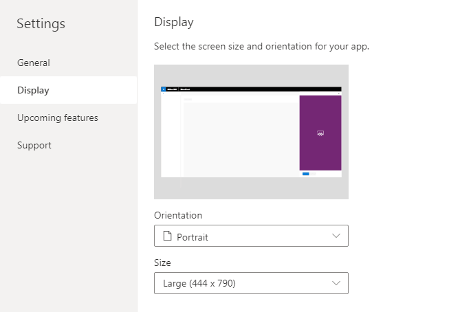 Customize the form screen size