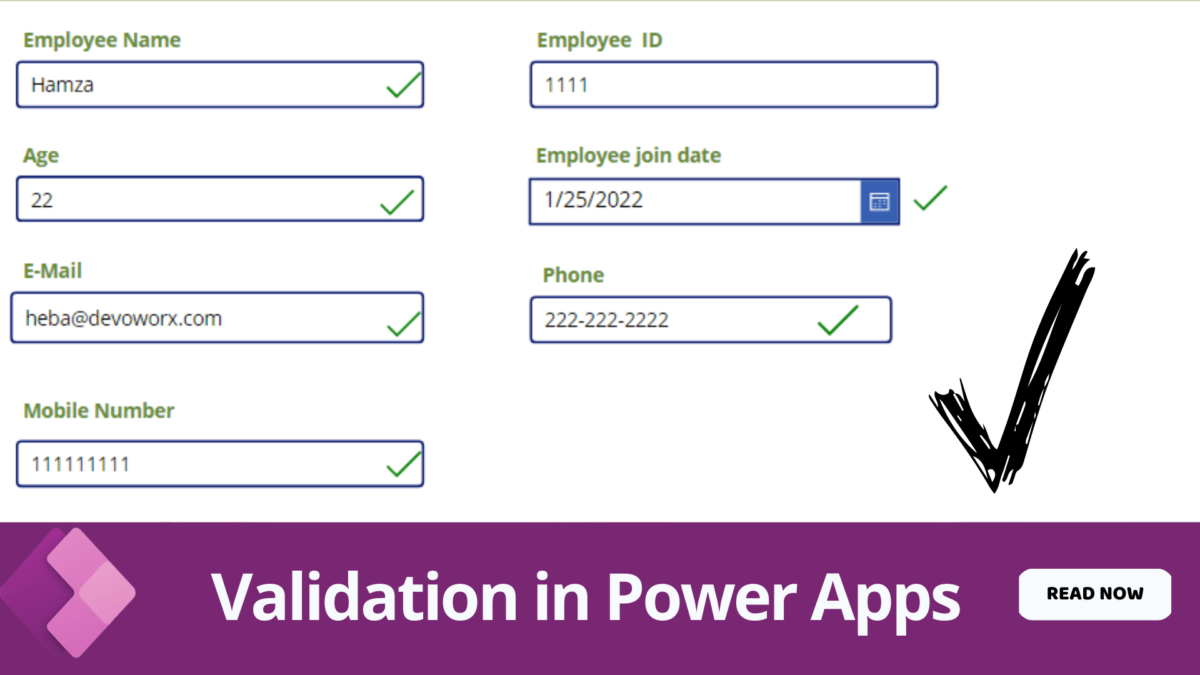 power apps email validation