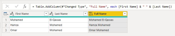 Power BI concatenate two columns 1 | Power Platform Geeks