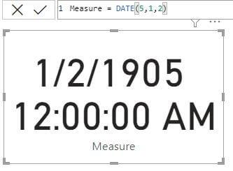 Date function in DAX Power BI