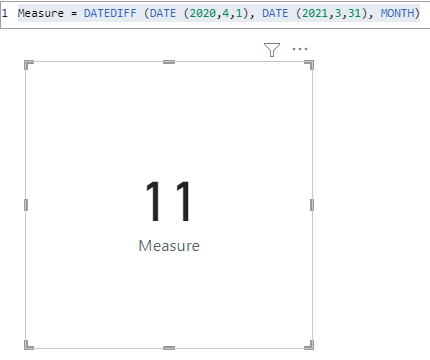 Power bi date difference measure