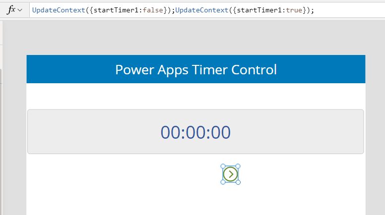 PowerApps start timer