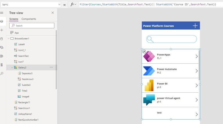 PowerApps Filter And Search Function Examples | Power Apps