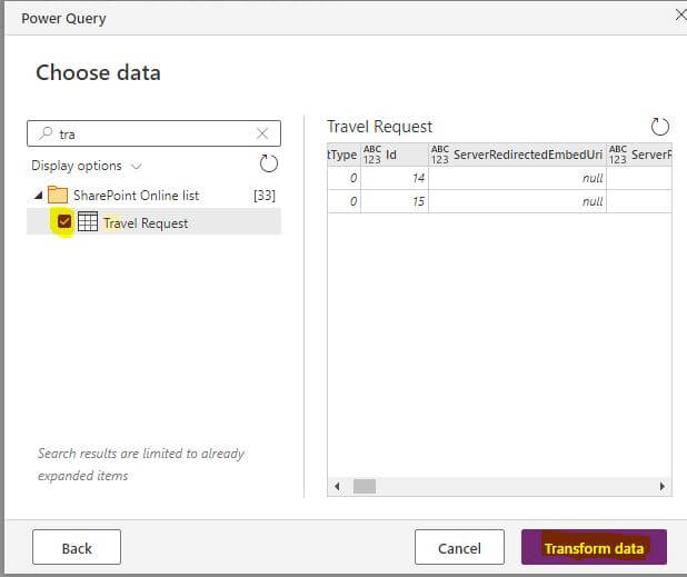 migrate SharePoint Data to Dataverse Table