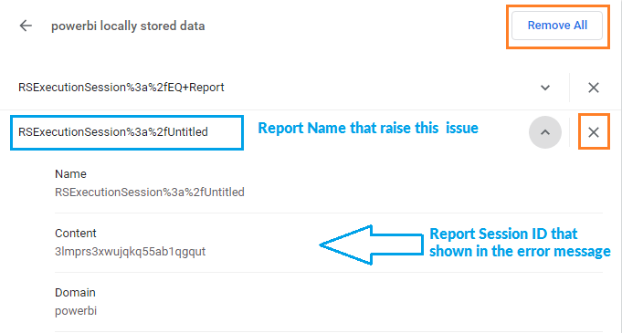 remove report session id from cookies in Power BI Report Server