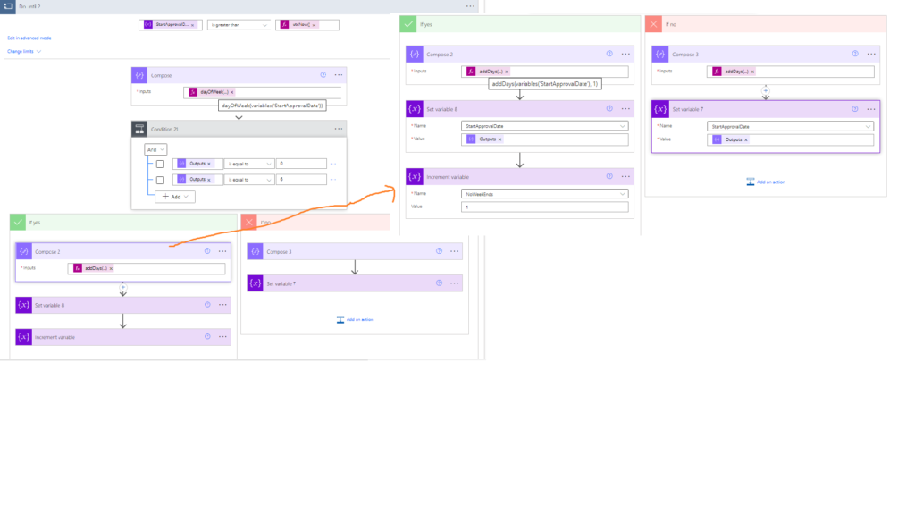 power automate exclude weekends