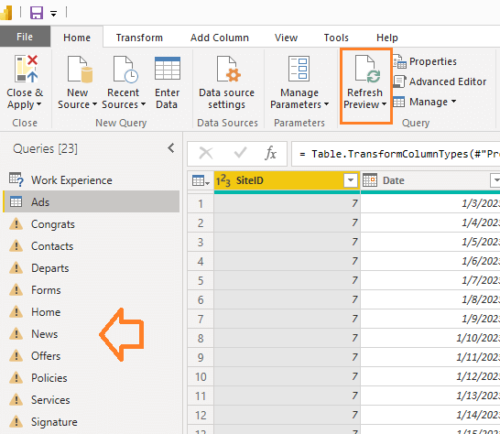 Power BI: Loading Blocked By Failures With Other Queries | Microsoft ...