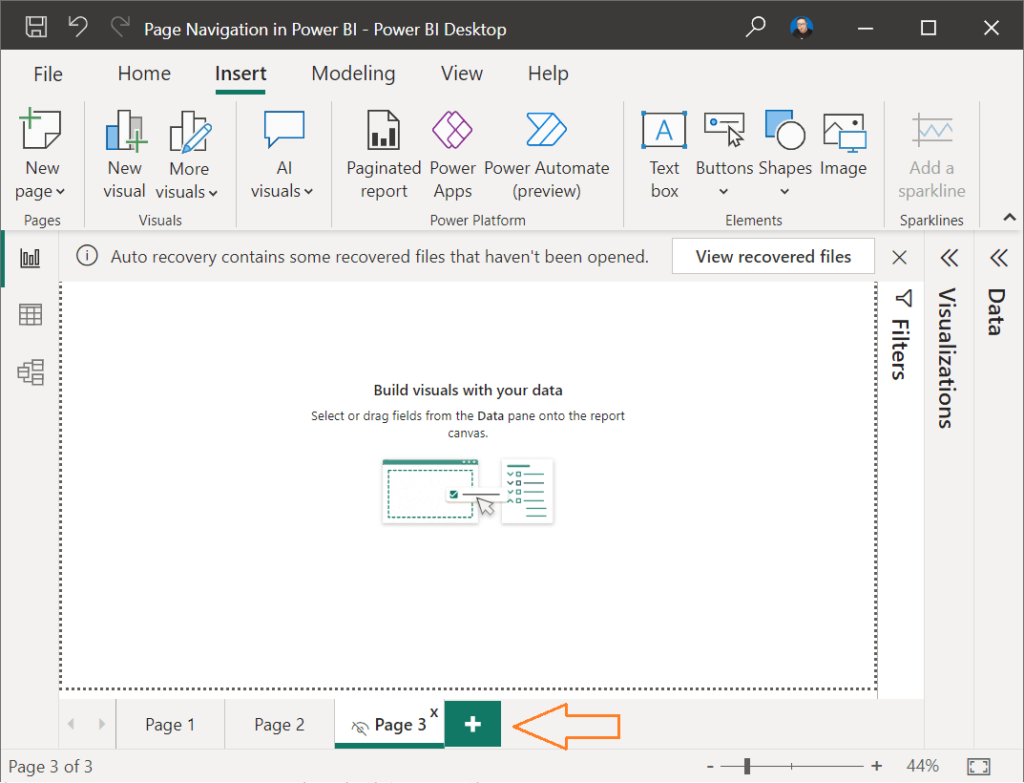 Tabs Navigation in Power BI