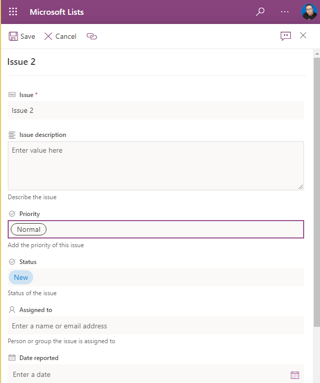 Edit list item in Power Automate