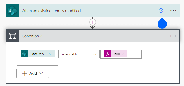 Power Automate Check if field is null or empty or blank