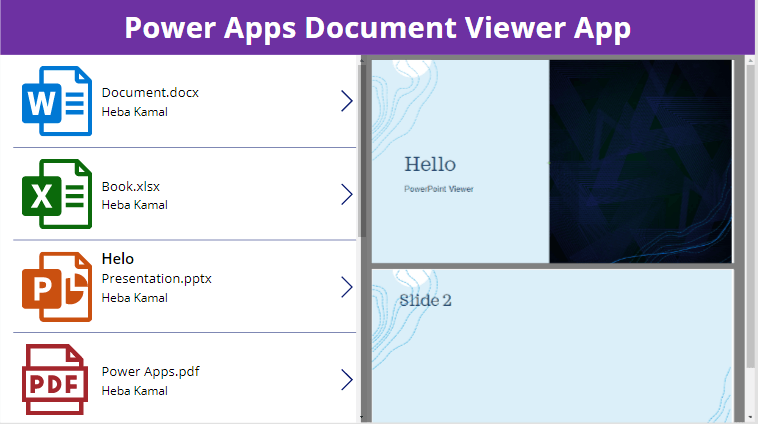 Create PowerApps Document Viewer App step by step
