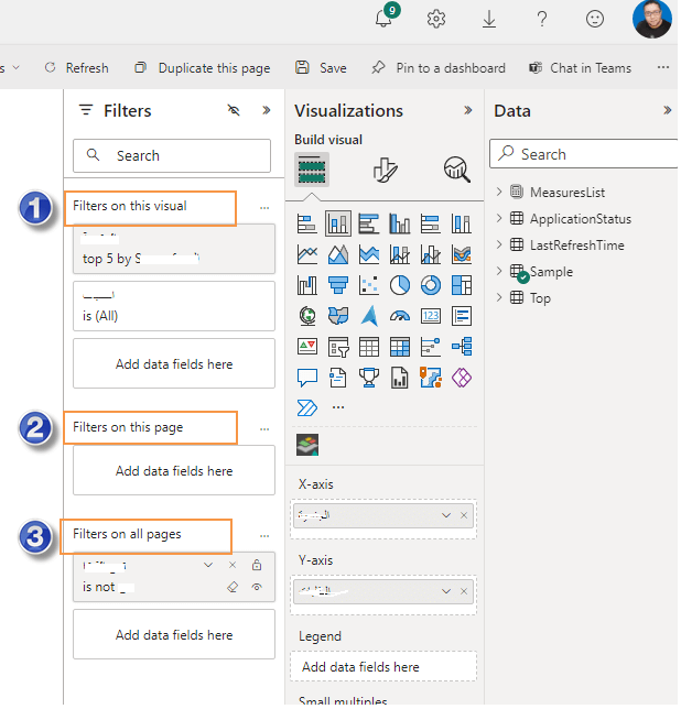 Filters Type in Power BI