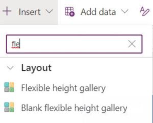 power apps gallery default not working