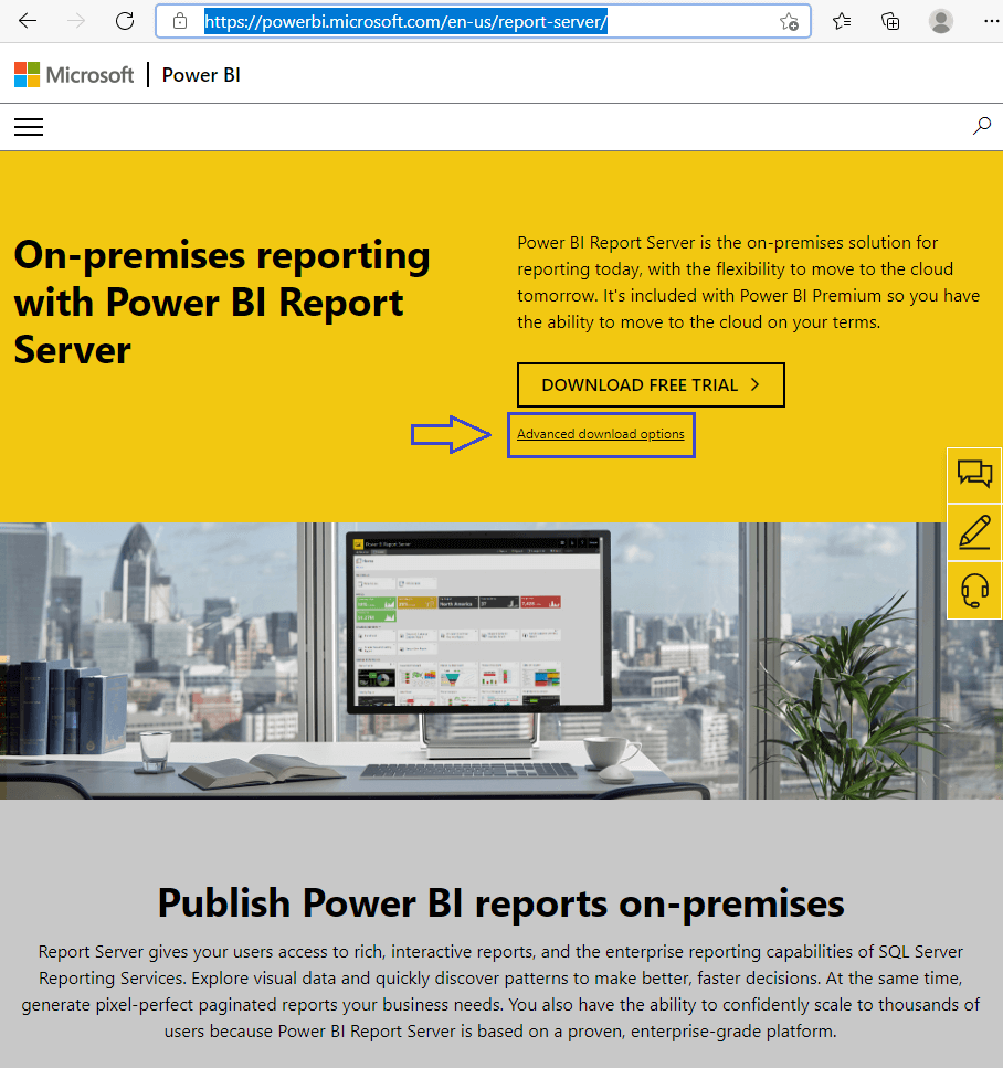 Download the latest version of Power BI Report Server