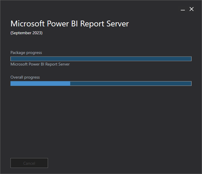 Upgrade Power BI Report Server - install