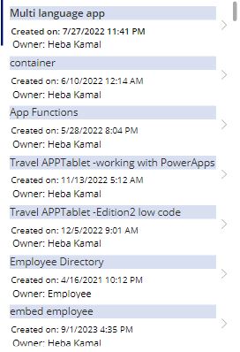 powerapps list all apps