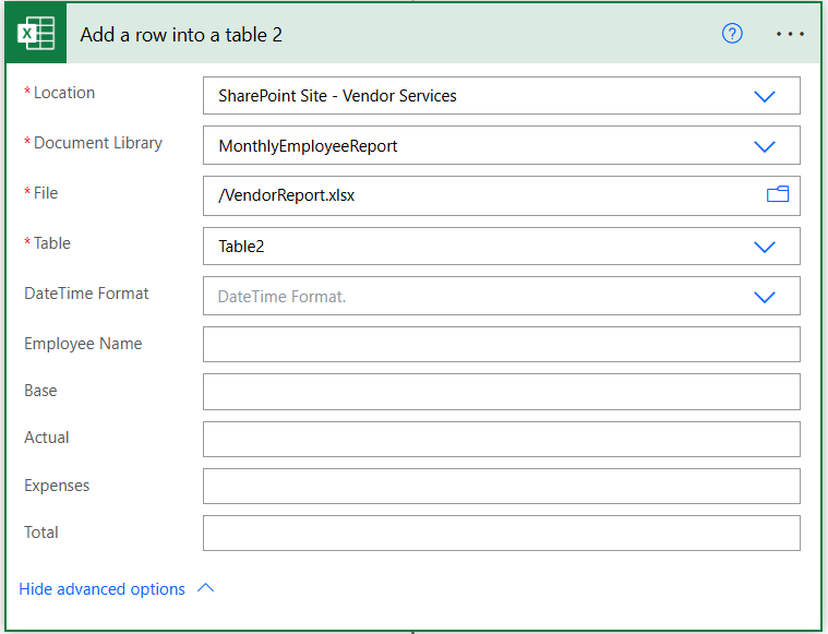 How to Insert Data into an Excel File Using Power Automate