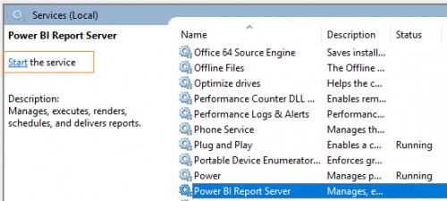 Start Power BI Report Server Service | Power Platform Geeks Start Power BI Report Server Service | Power Platform Geeks